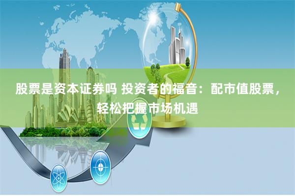 股票是资本证券吗 投资者的福音:配市值股票,轻松把握市场机遇